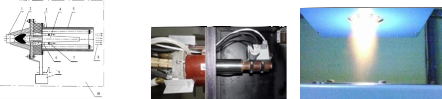 Atmospheric plasma accelerator